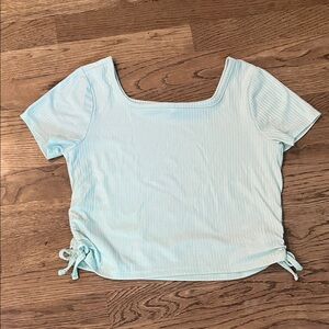 Kensie Girl Light Blue Short Sleeve Top